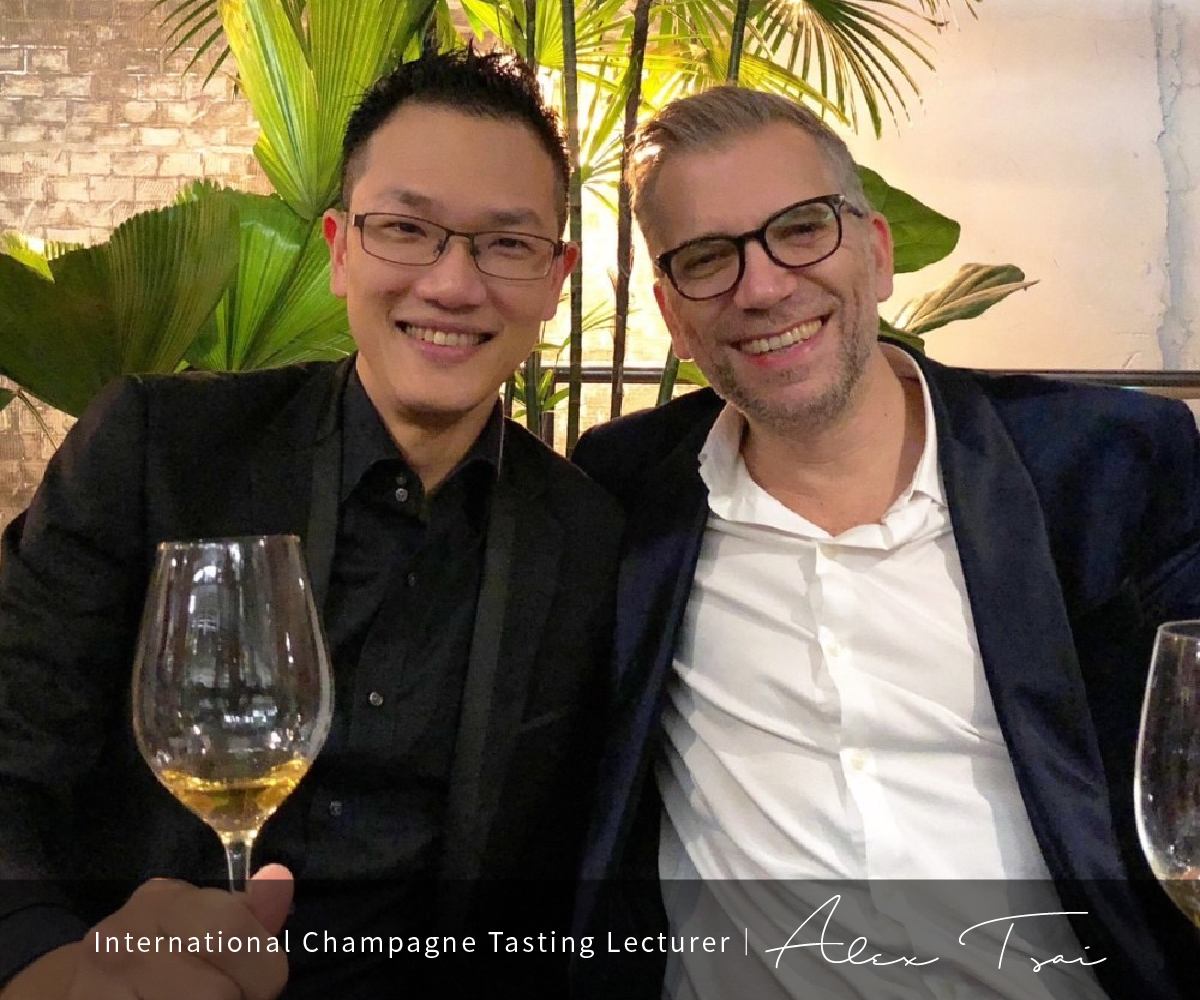 International Champagne Tasting Lecturer – Alex Tsai